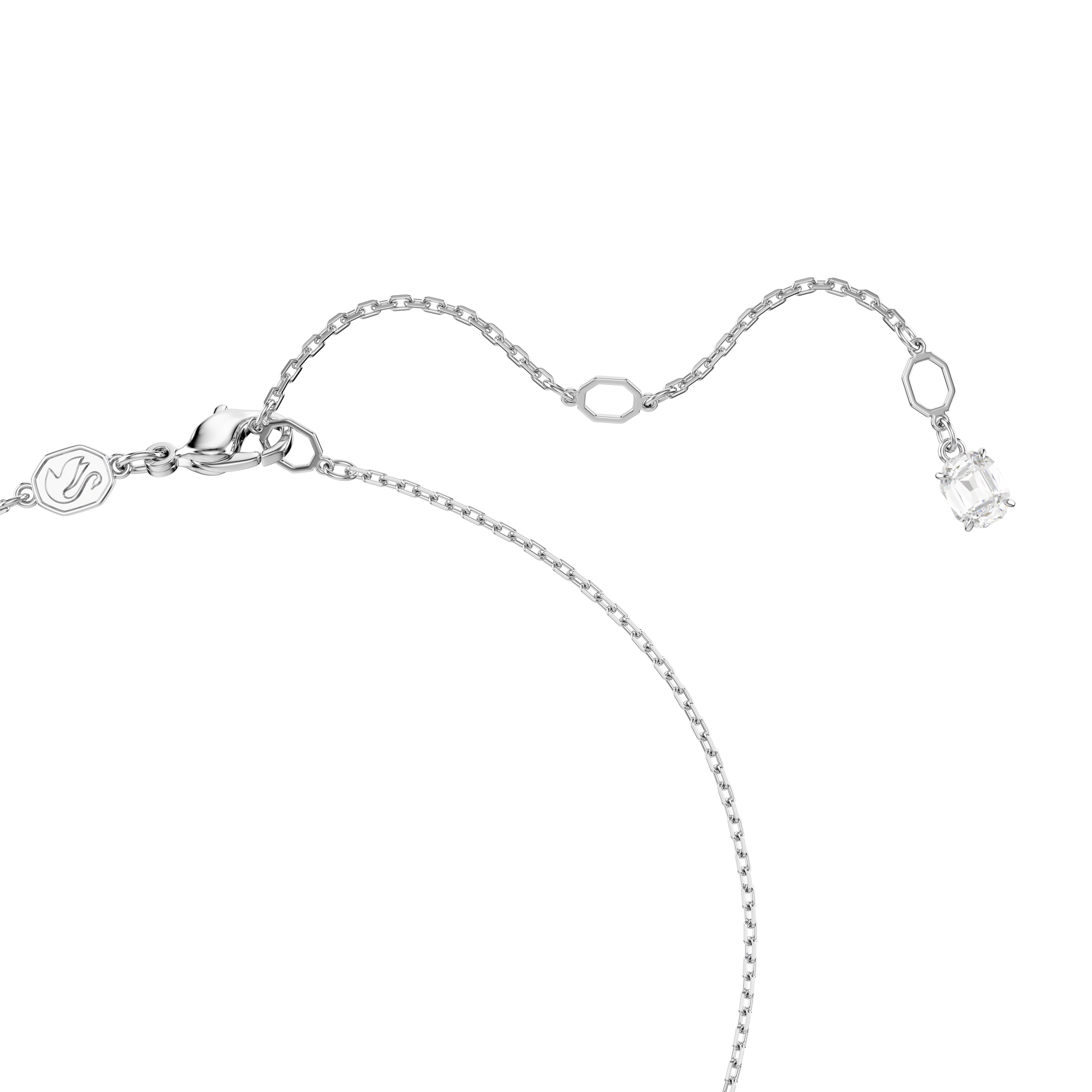 Ariana Grande x Swarovski pendant, Mixed cuts, Heart, White, Rhodium plated 5720852
