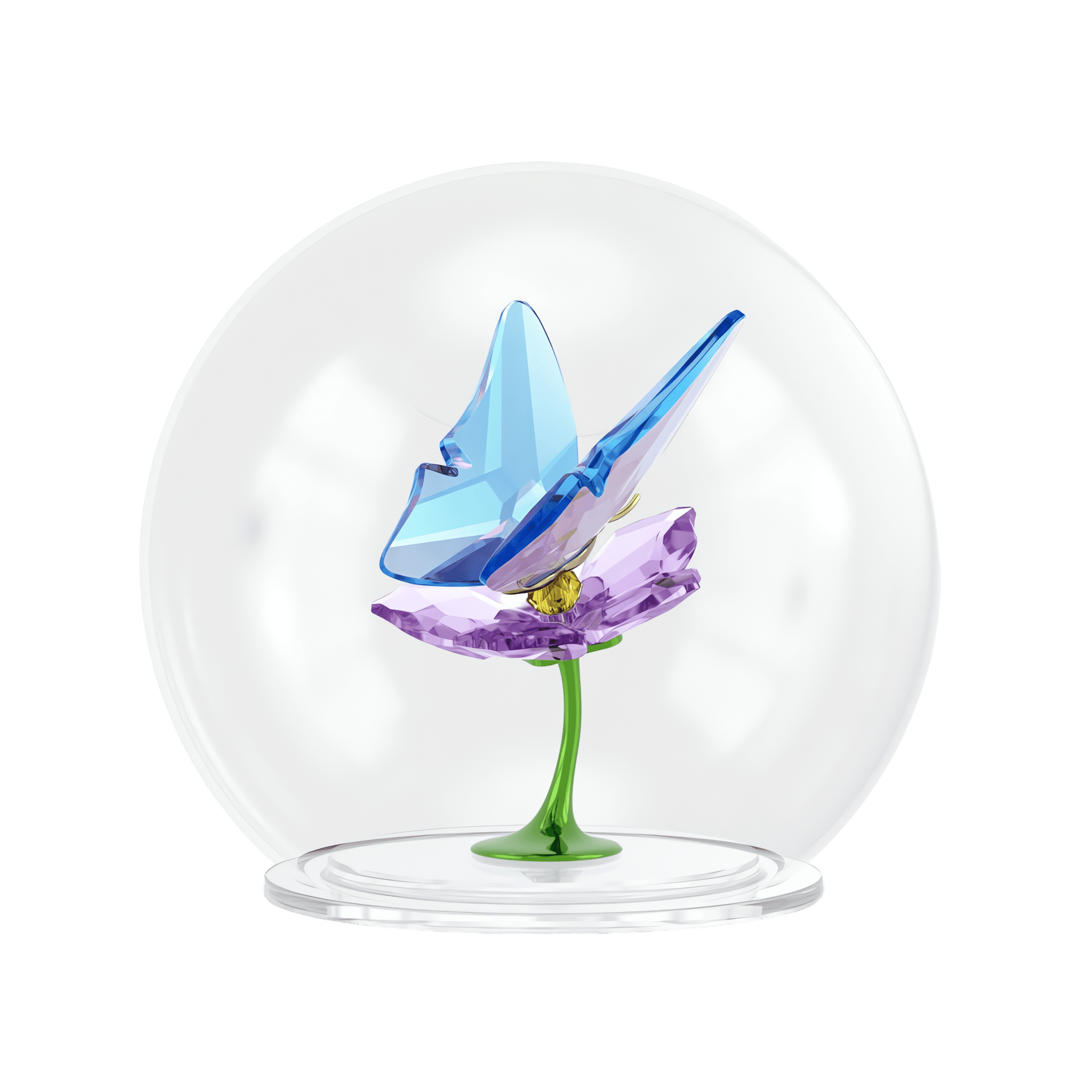 Idyllia Glass Ball Butterfly and Flower 5721543