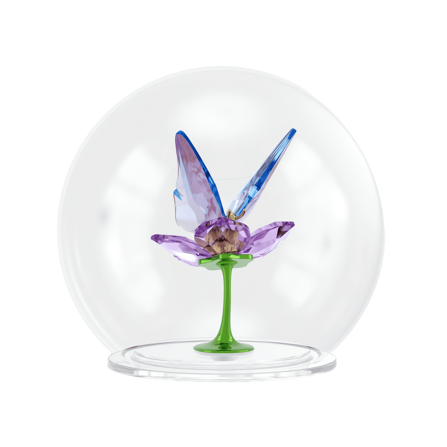 Idyllia Glass Ball Butterfly and Flower 5721543