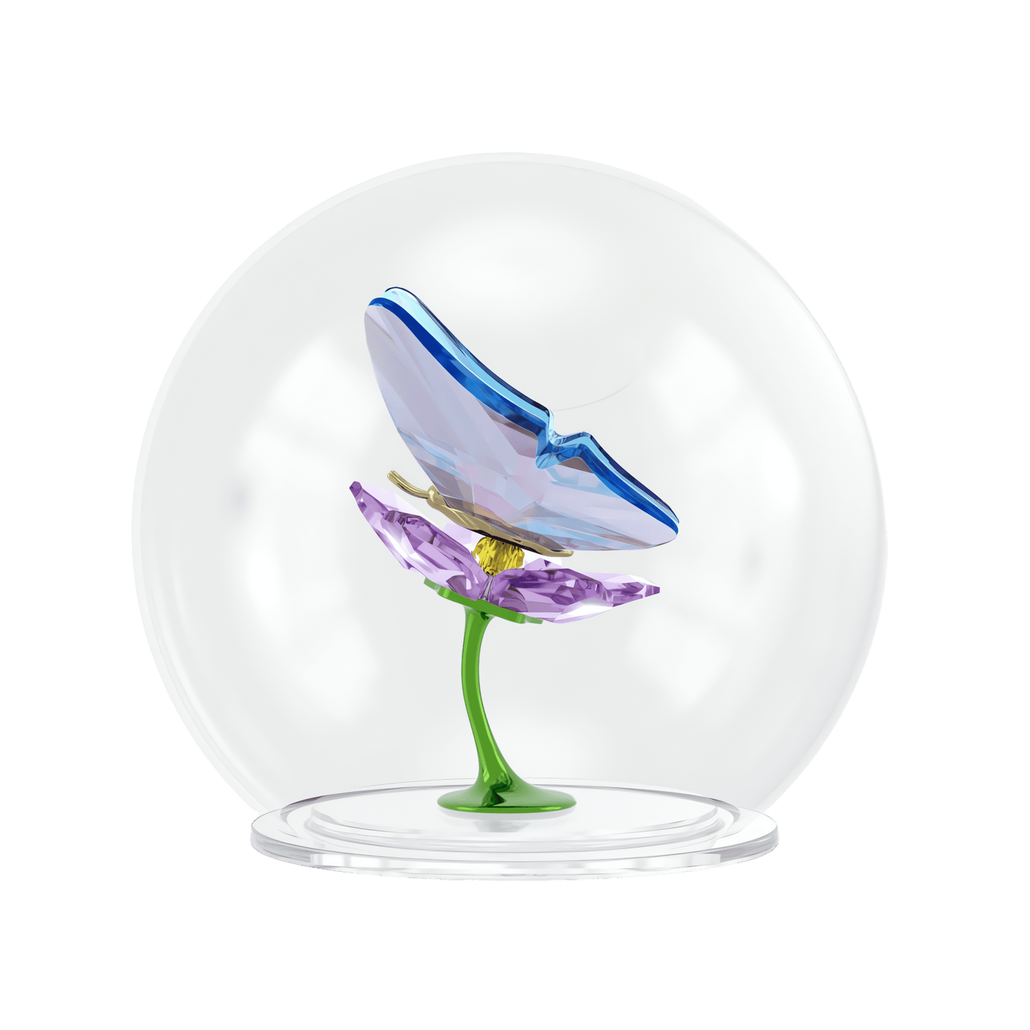 Idyllia Glass Ball Butterfly and Flower 5721543