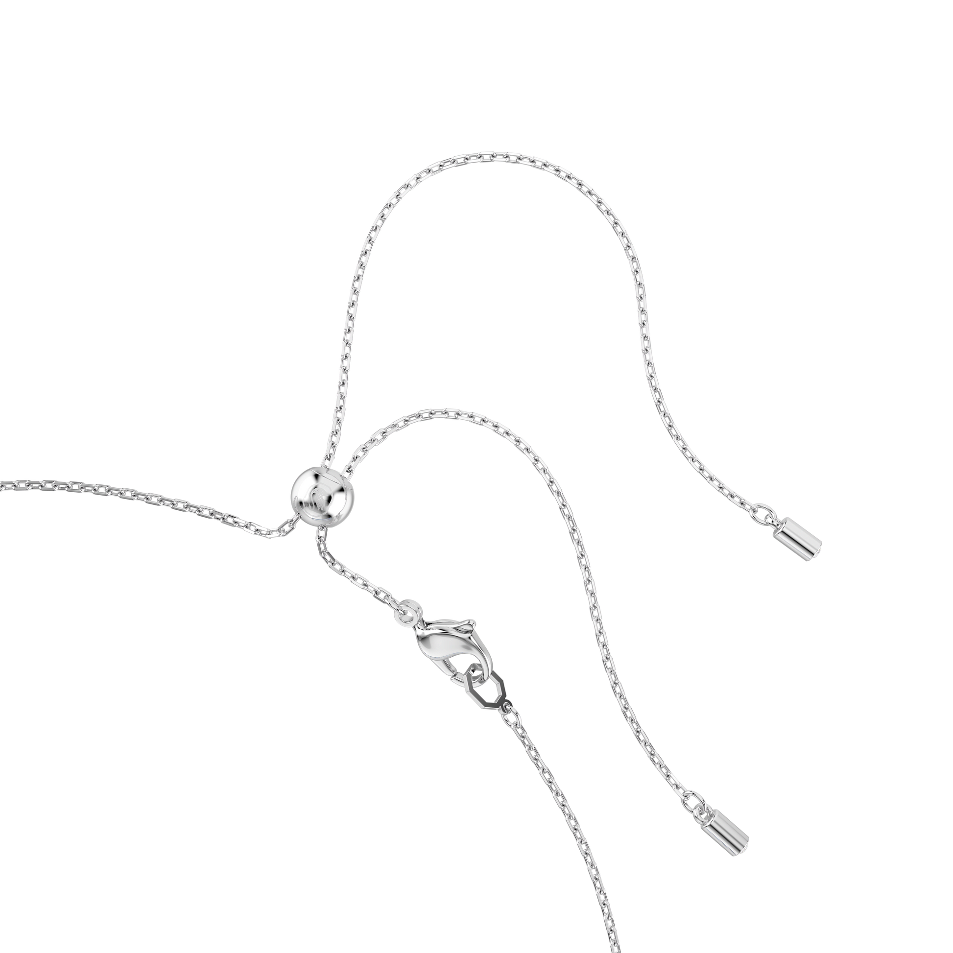 Matrix choker, Mixed cuts, Blue, Rhodium plated 5722464