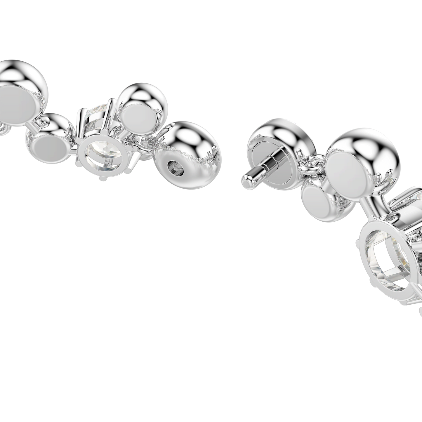 Constella bracelet, Mixed cuts, White, Rhodium plated 5722469