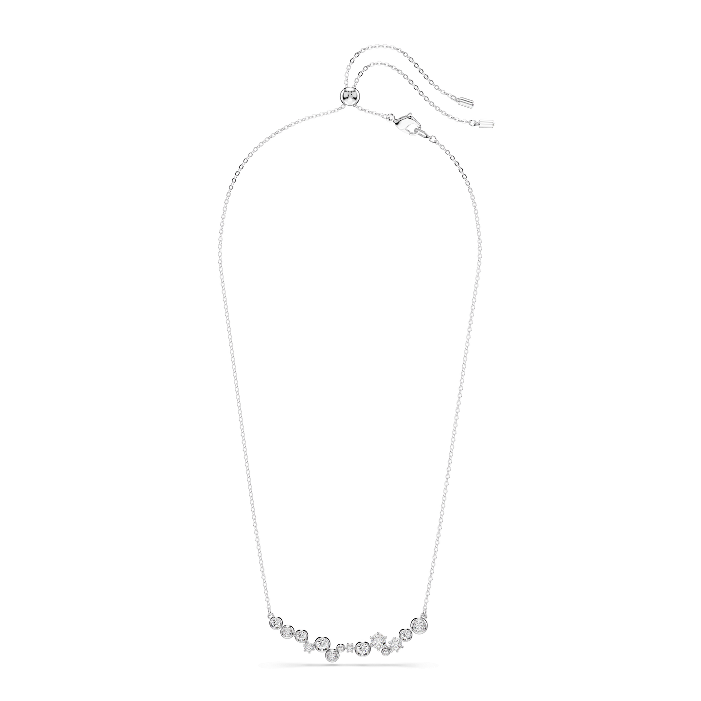 Constella necklace, Mixed cuts, White, Rhodium plated 5722473