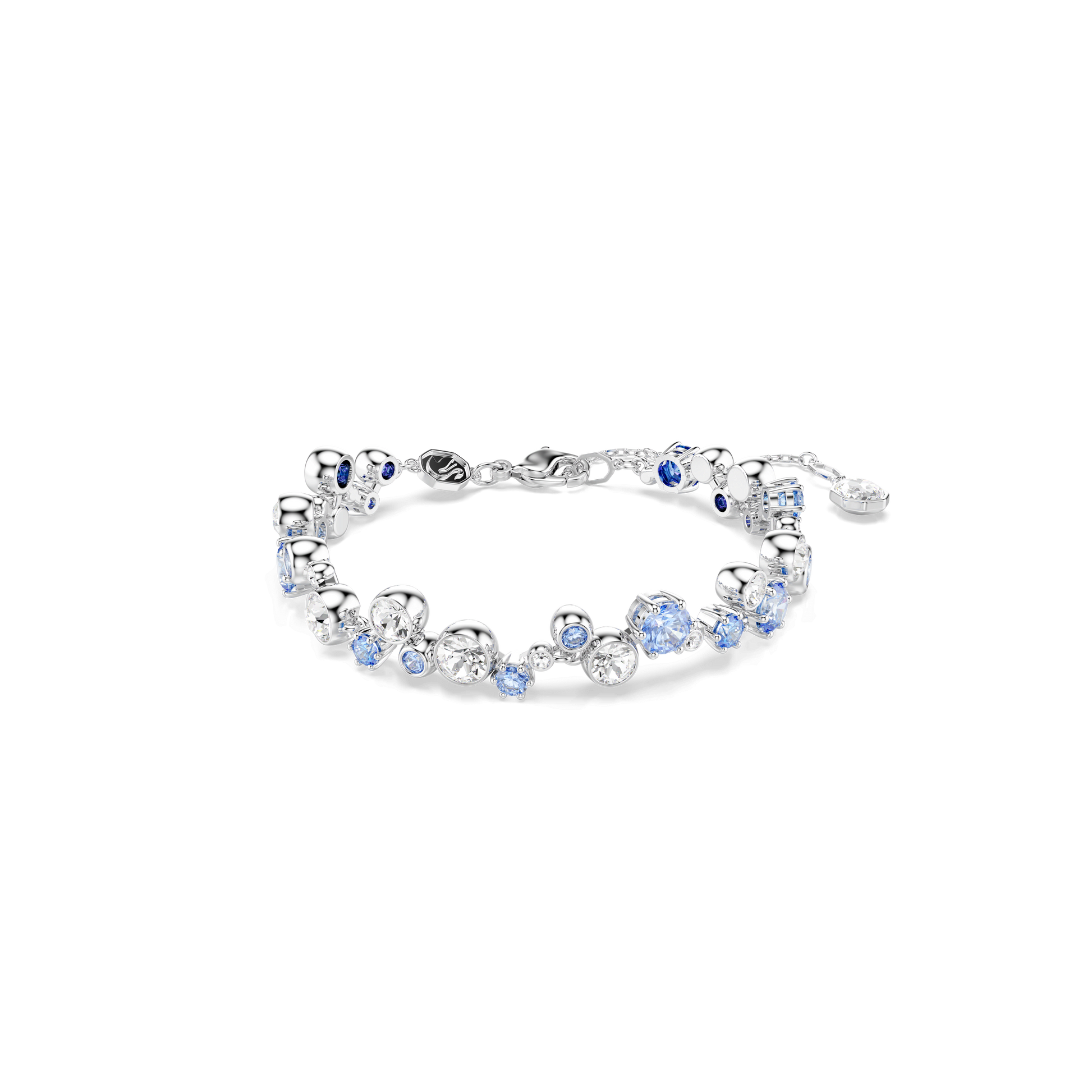 Constella bracelet, Mixed cuts, Blue, Rhodium plated 5722479