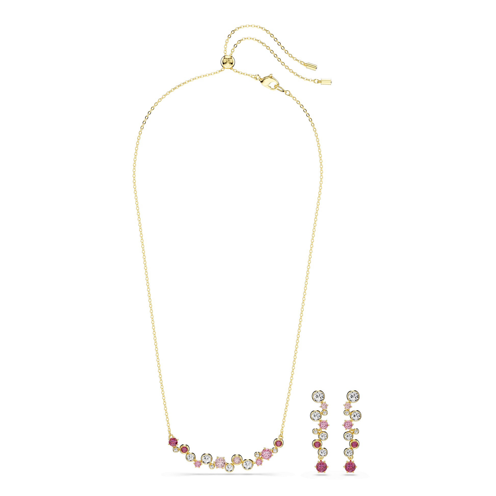 Constella set, Mixed cuts, Multicolored, Gold-tone plated 5722542