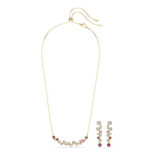 Constella set, Mixed cuts, Multicolored, Gold-tone plated 5722542