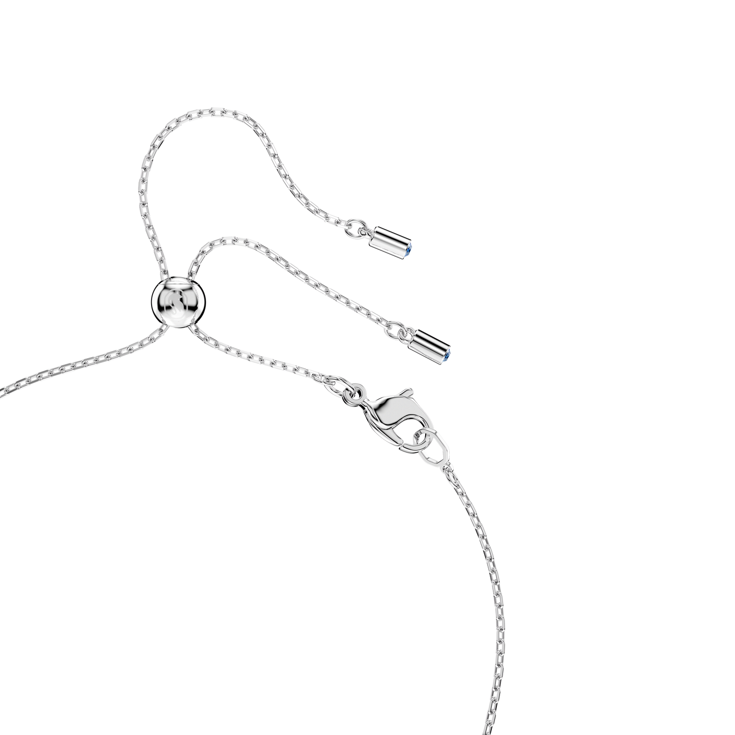 Mesmera pendant, Pear cut, White, Rhodium plated 5723146