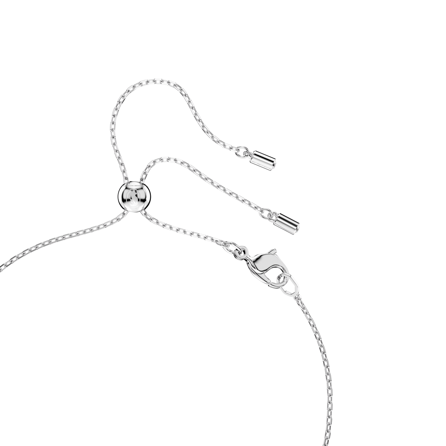 Mesmera set, Pear cut, Round cut, White, Rhodium plated 5723197