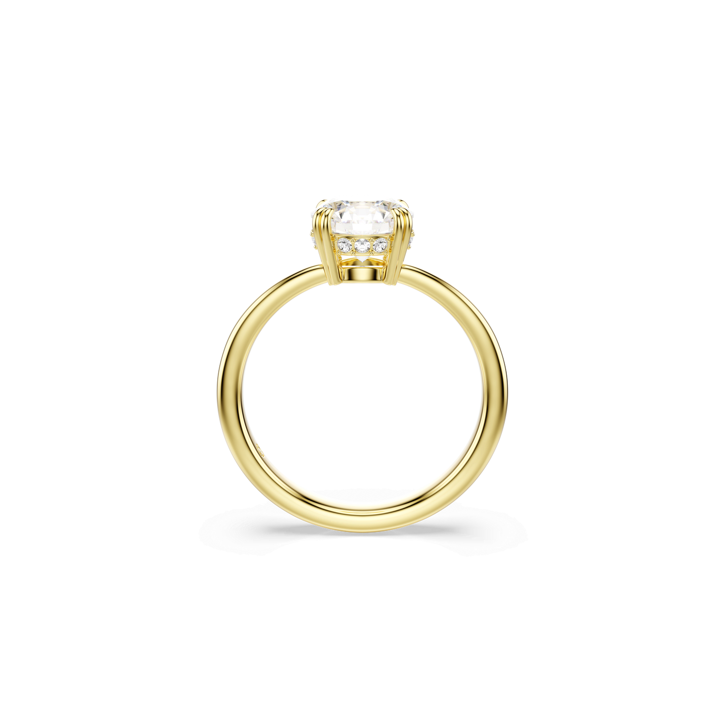 Stilla cocktail ring, Round cut, White, Gold-tone plated 5723331