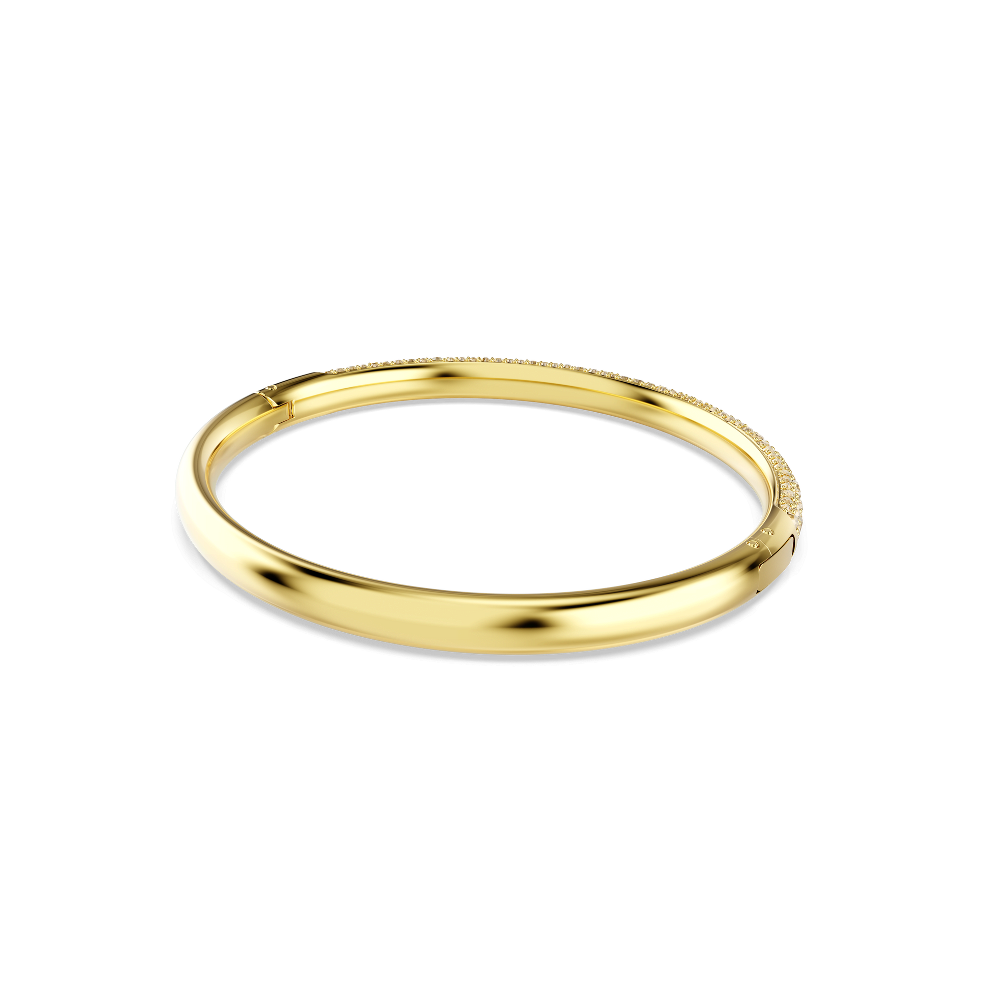 Sublima bangle, Snow pavé, Gold tone, Gold-tone plated 5723336
