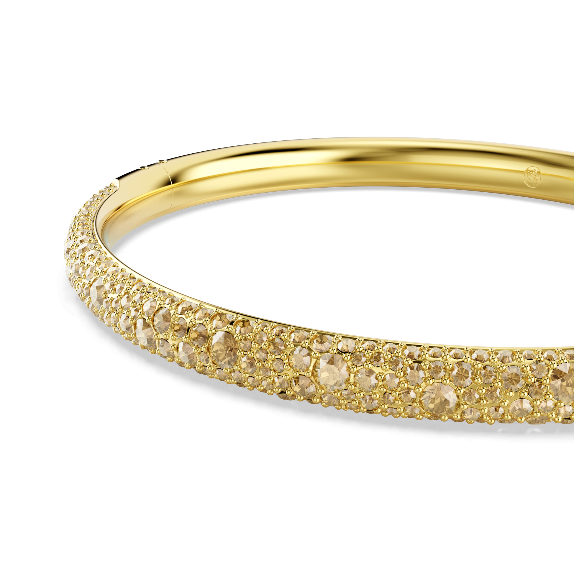 Sublima bangle, Snow pavé, Gold tone, Gold-tone plated 5723337