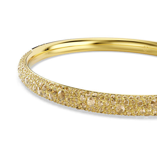 Sublima bangle, Snow pavé, Gold tone, Gold-tone plated 5723337
