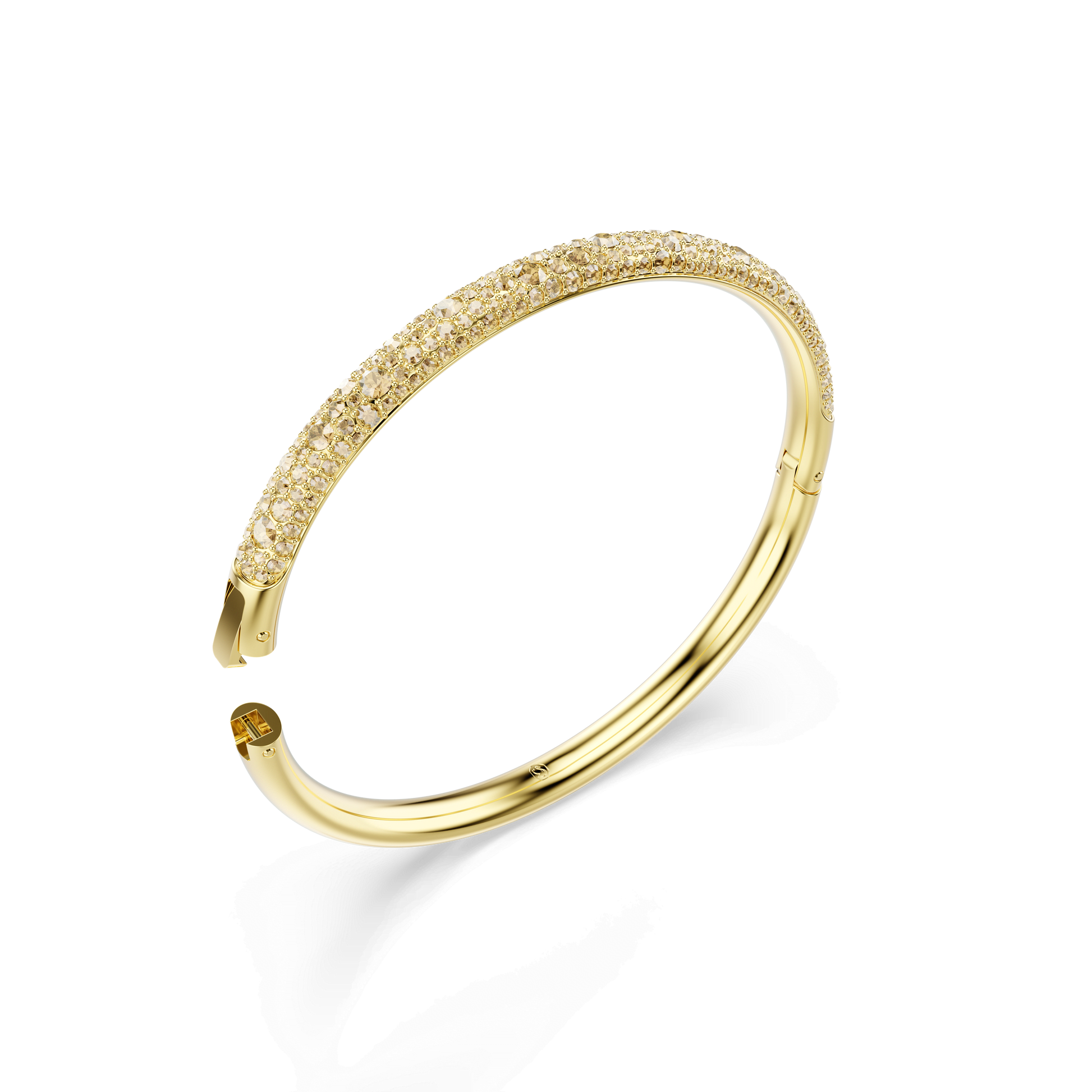 Sublima bangle, Snow pavé, Gold tone, Gold-tone plated 5723337