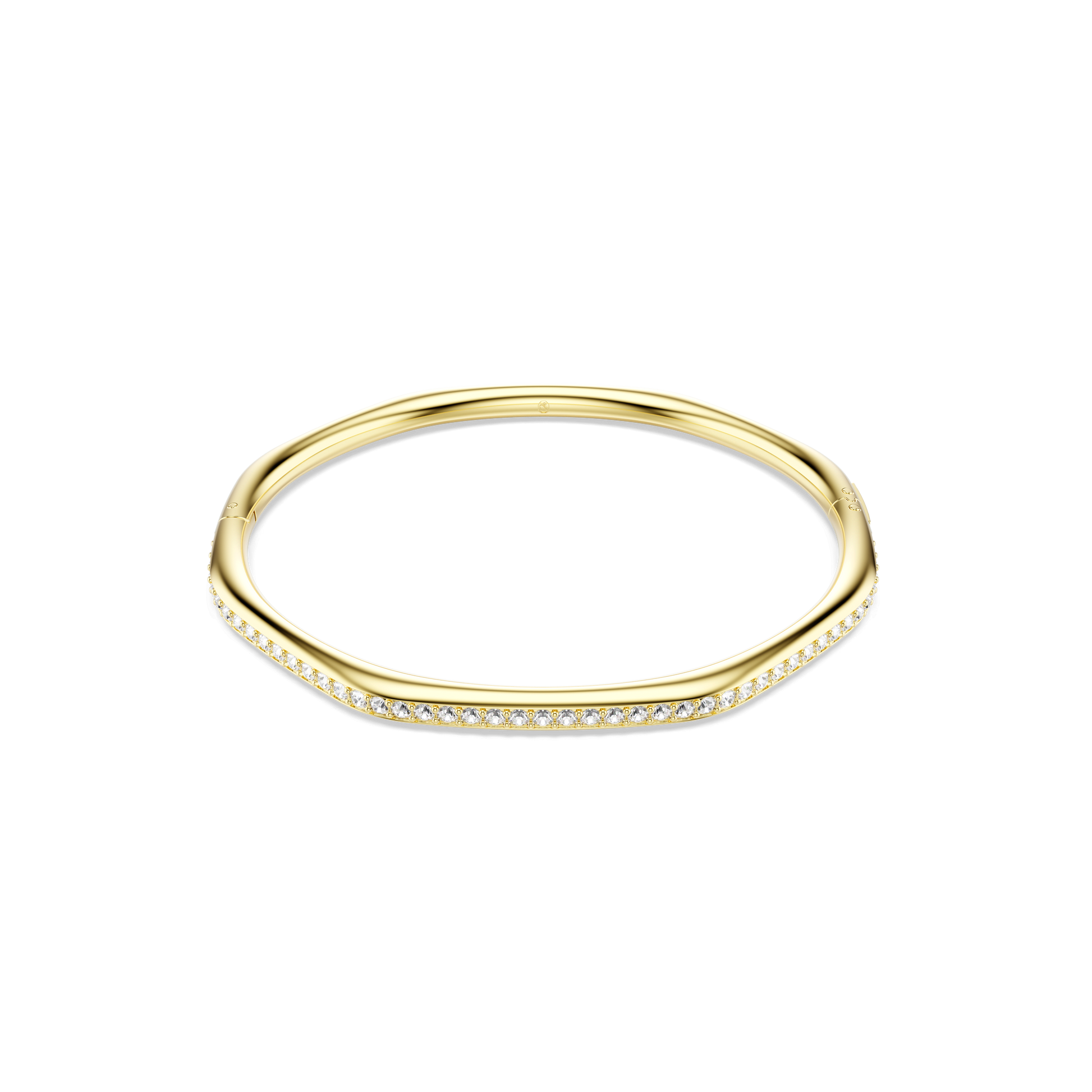 Dextera bangle, Octagon shape, Round cut, White, Gold-tone plated 5724580