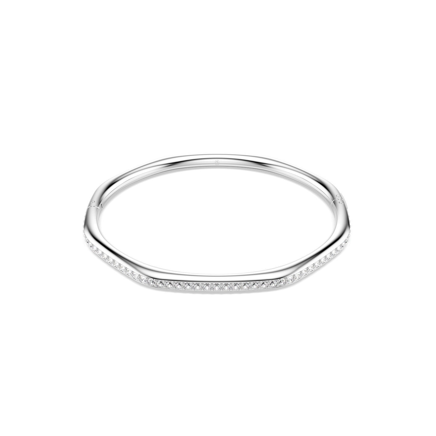Dextera bangle, Octagon shape, Round cut, White, Rhodium plated 5725221