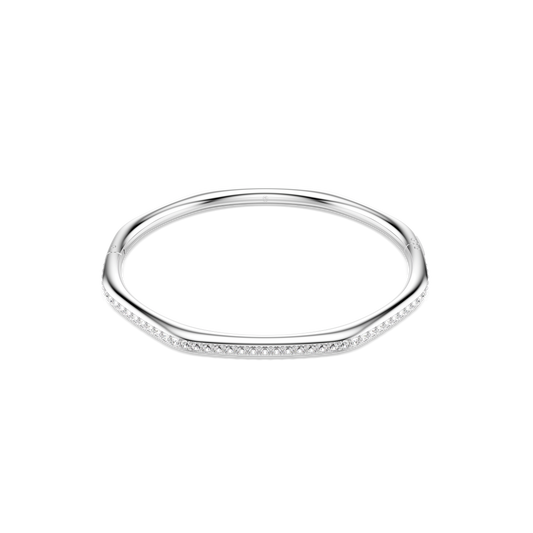 Dextera bangle, Octagon shape, Round cut, White, Rhodium plated 5725221