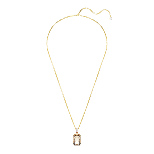 Millenia pendant, Octagon cut, Caramel, Gold-tone plated 5725752