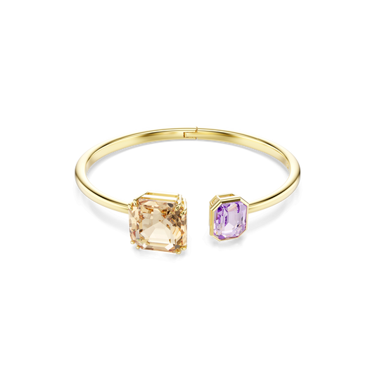 Millenia bangle, Octagon cut, Multicolored, Gold-tone plated 5725756