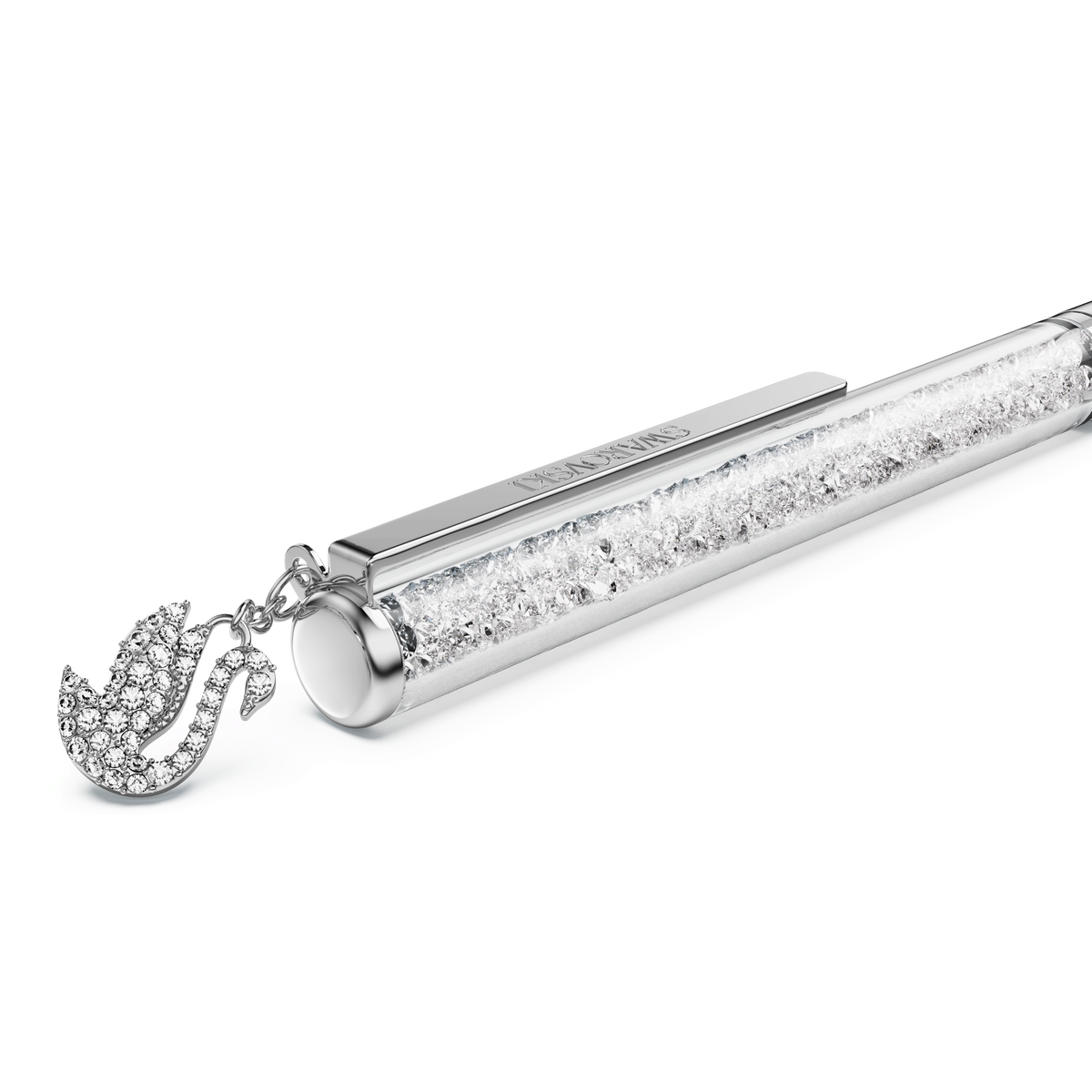 Crystalline ballpoint pen, Swan, Chrome plated