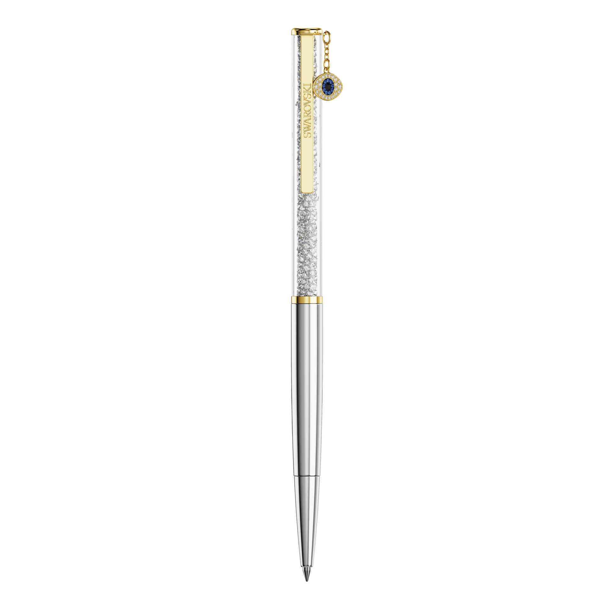 Crystalline ballpoint pen, Evil eye, Gold tone, Mixed metal finish 5728729