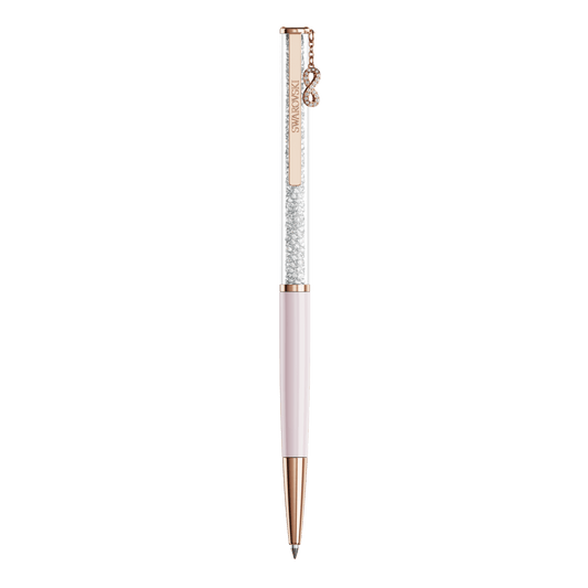Crystalline ballpoint pen, Infinity, Pink lacquered, Rose gold-tone plated 5728731