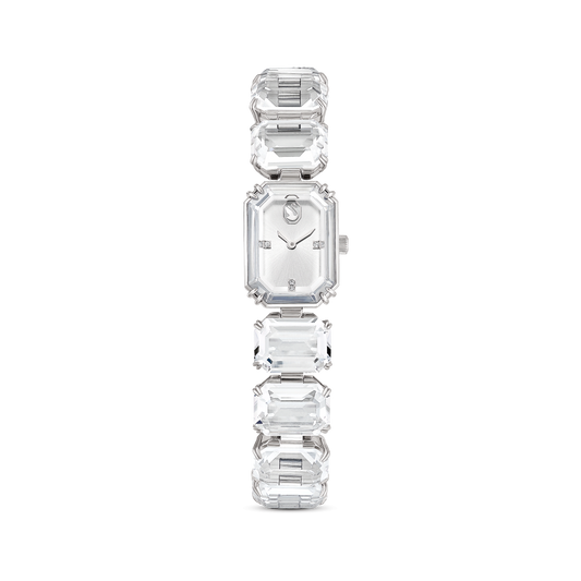 Watch, Octagon cut bracelet, White, Stainless steel 5729182