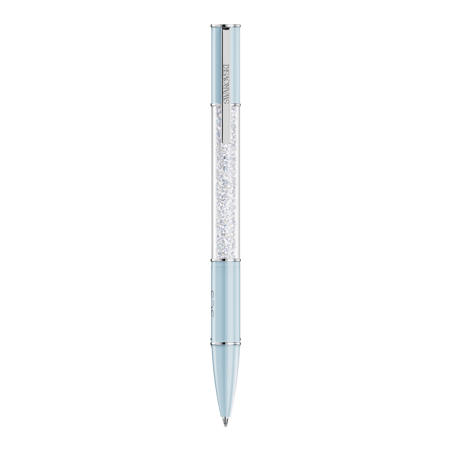 Crystalline ballpoint pen, Blue, Chrome plated 5730493