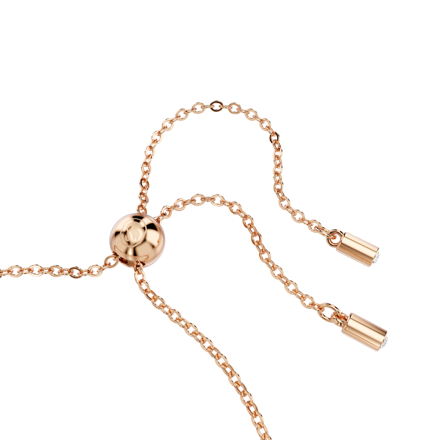 Matrix bracelet, Mixed cuts, White, Rose gold-tone plated 5730706