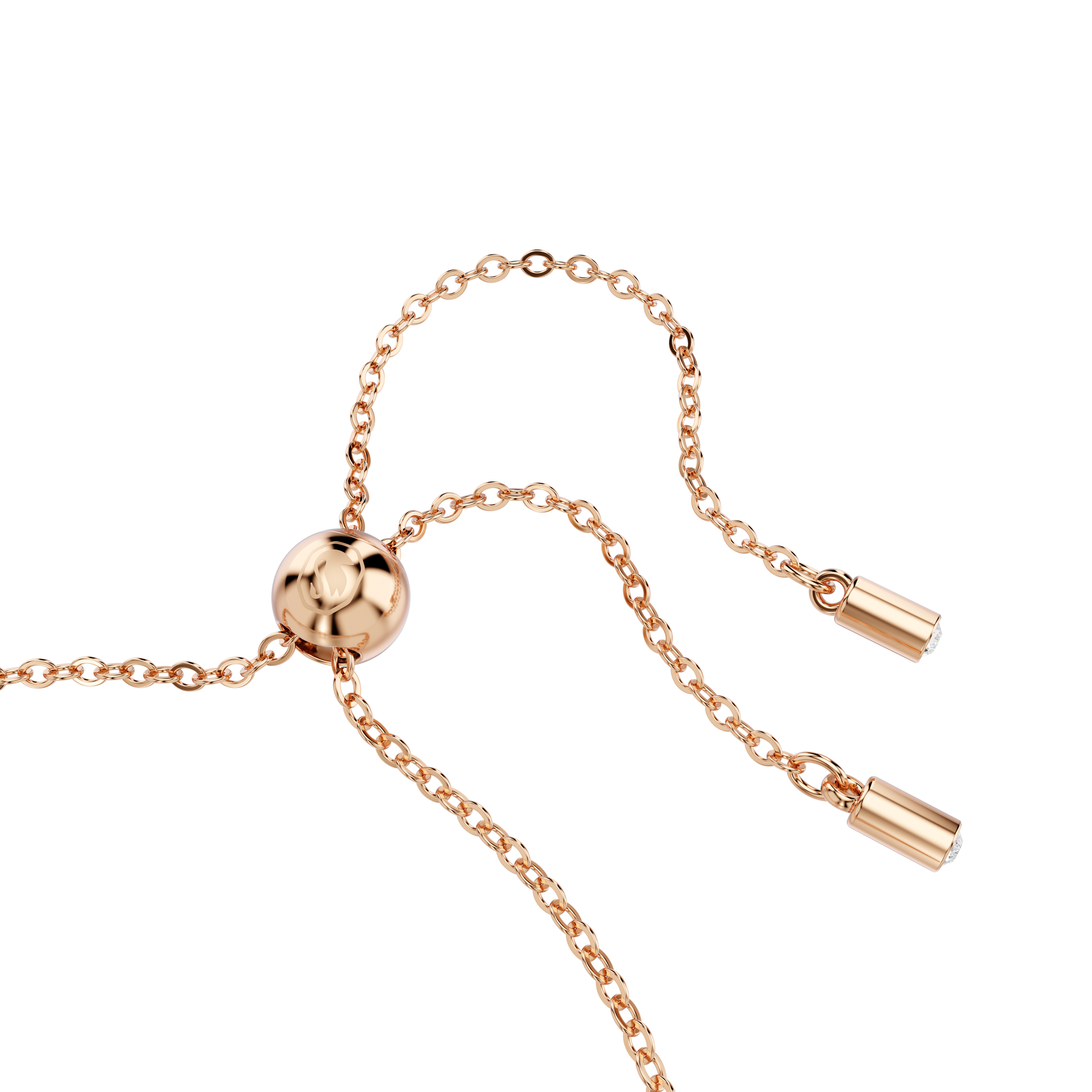 Matrix bracelet, Mixed cuts, White, Rose gold-tone plated 5730706