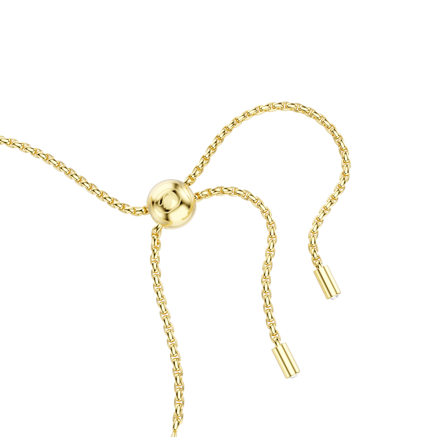 Matrix bracelet, Round cut, White, Gold-tone plated 5730709
