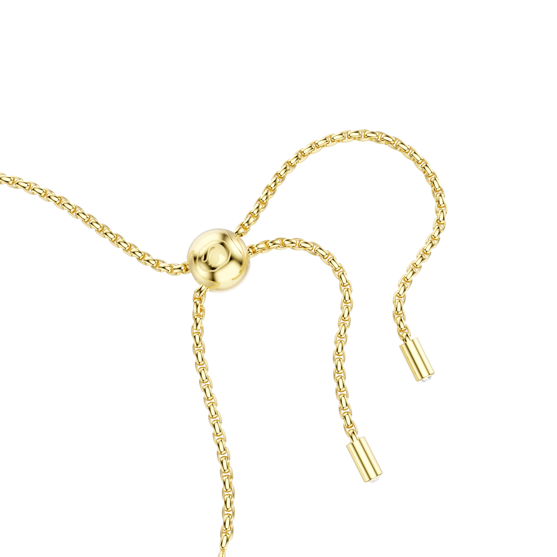 Matrix bracelet, Round cut, White, Gold-tone plated 5730709
