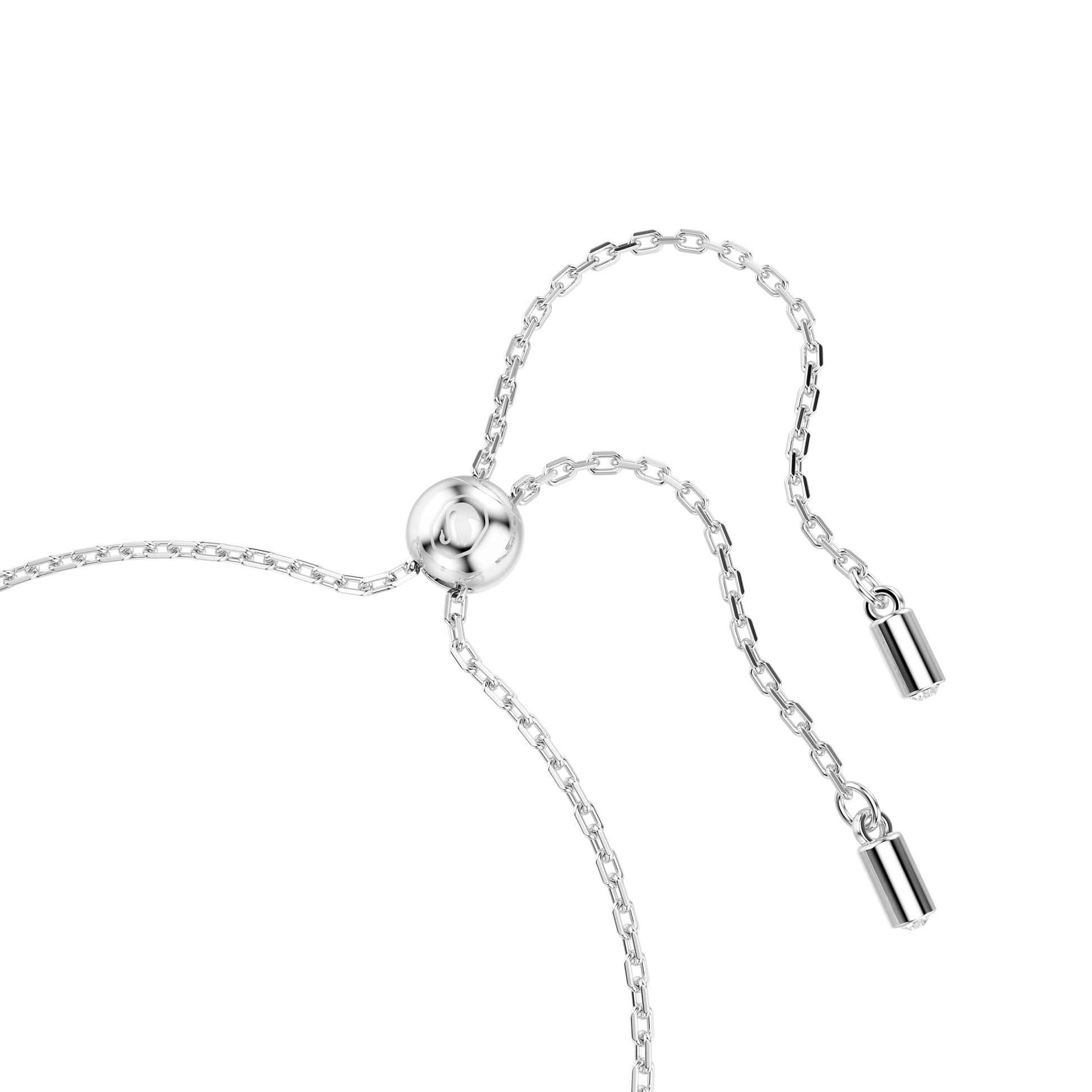 Una Angelic bracelet, Round cut, Double sided motifs, White, Rhodium plated 5732272