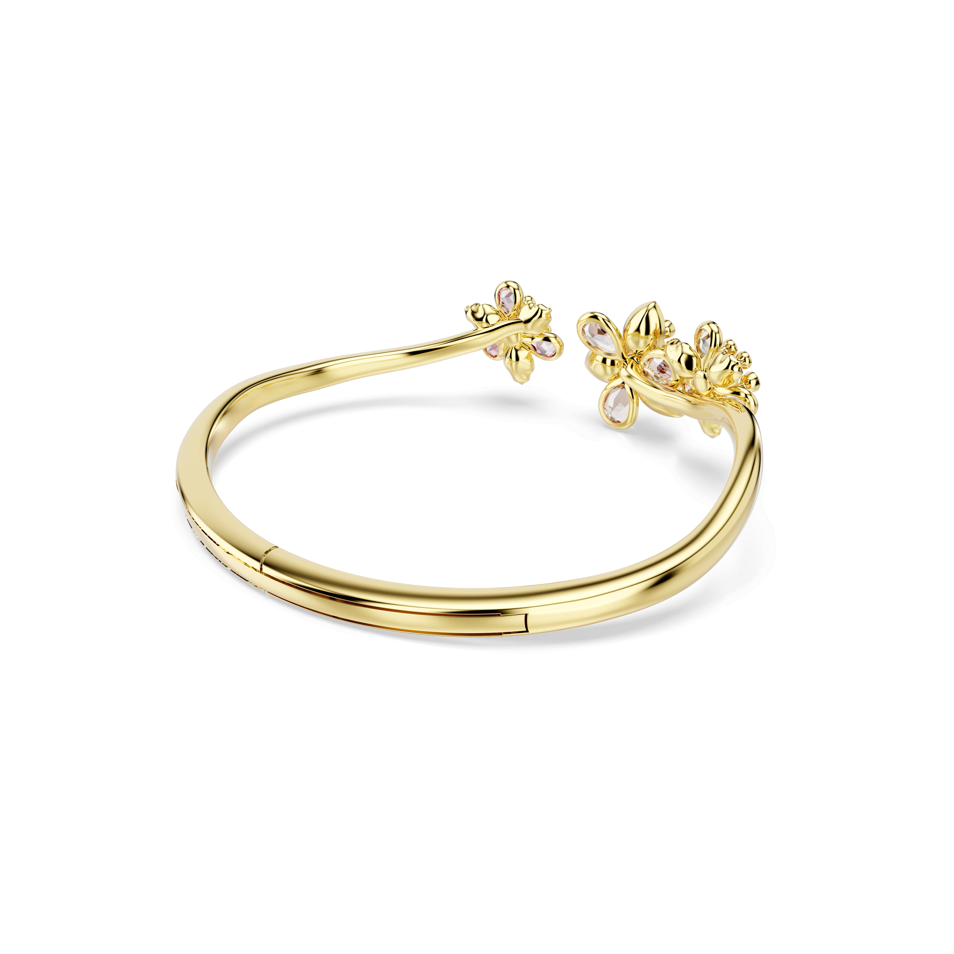 Idyllia bangle, Mixed cuts, Flower, Multicolored, Gold-tone plated 5732387