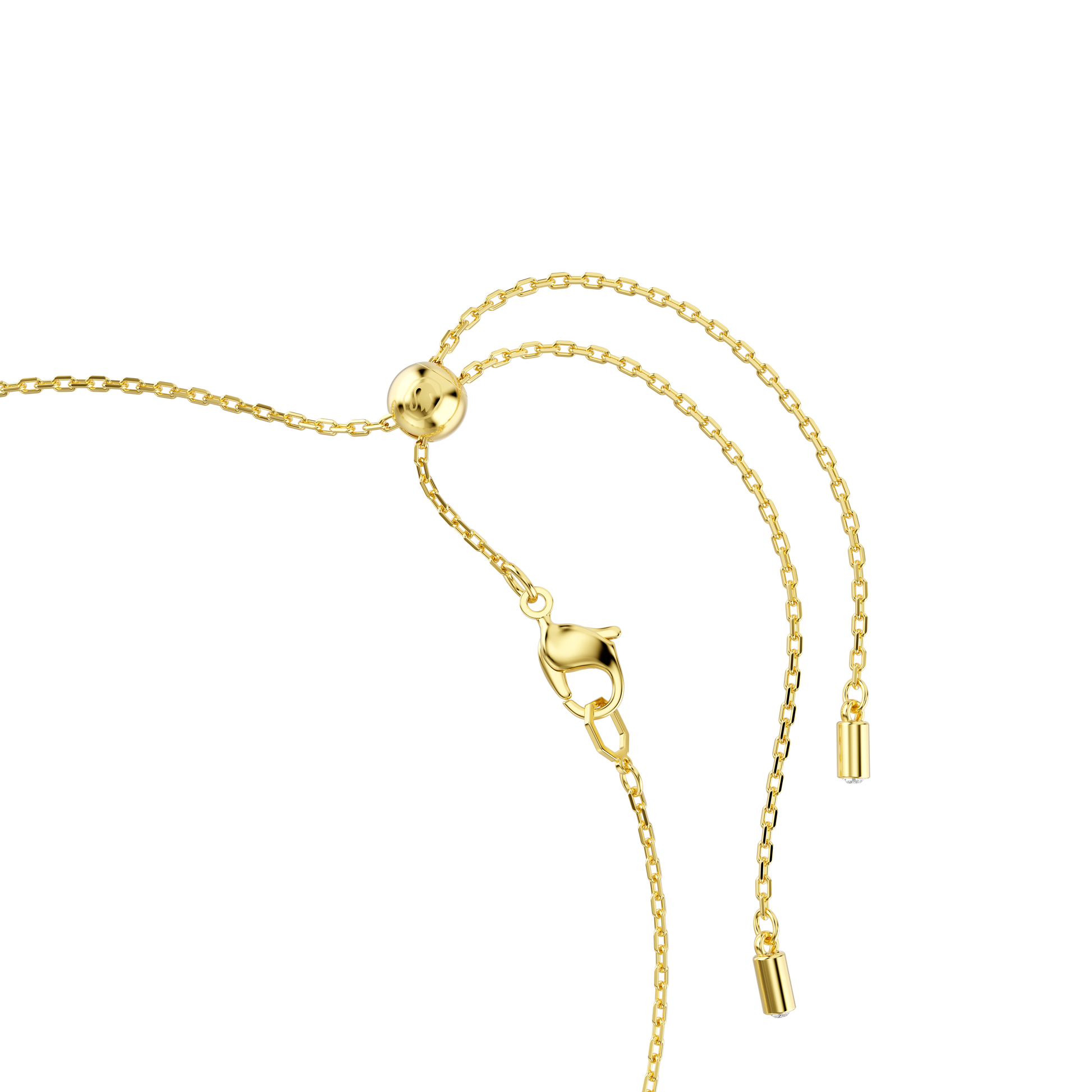 Idyllia necklace, Crystal pearl, Mixed cuts, Flower, Multicolored, Gold-tone plated 5732388