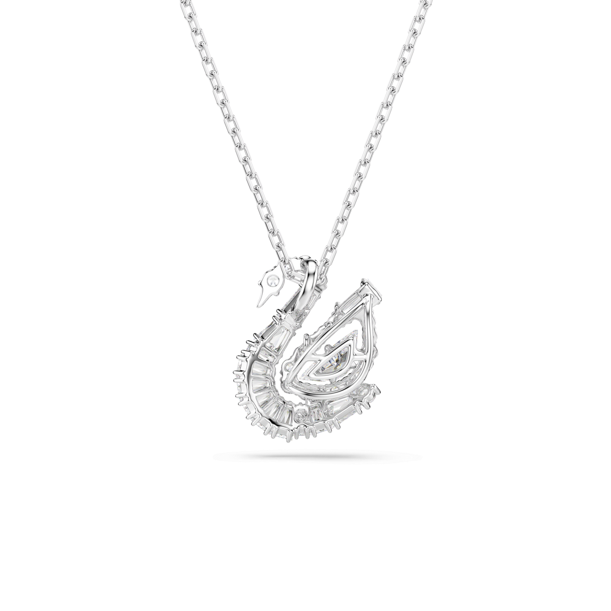 Swan pendant, Mixed cuts, Swan, White