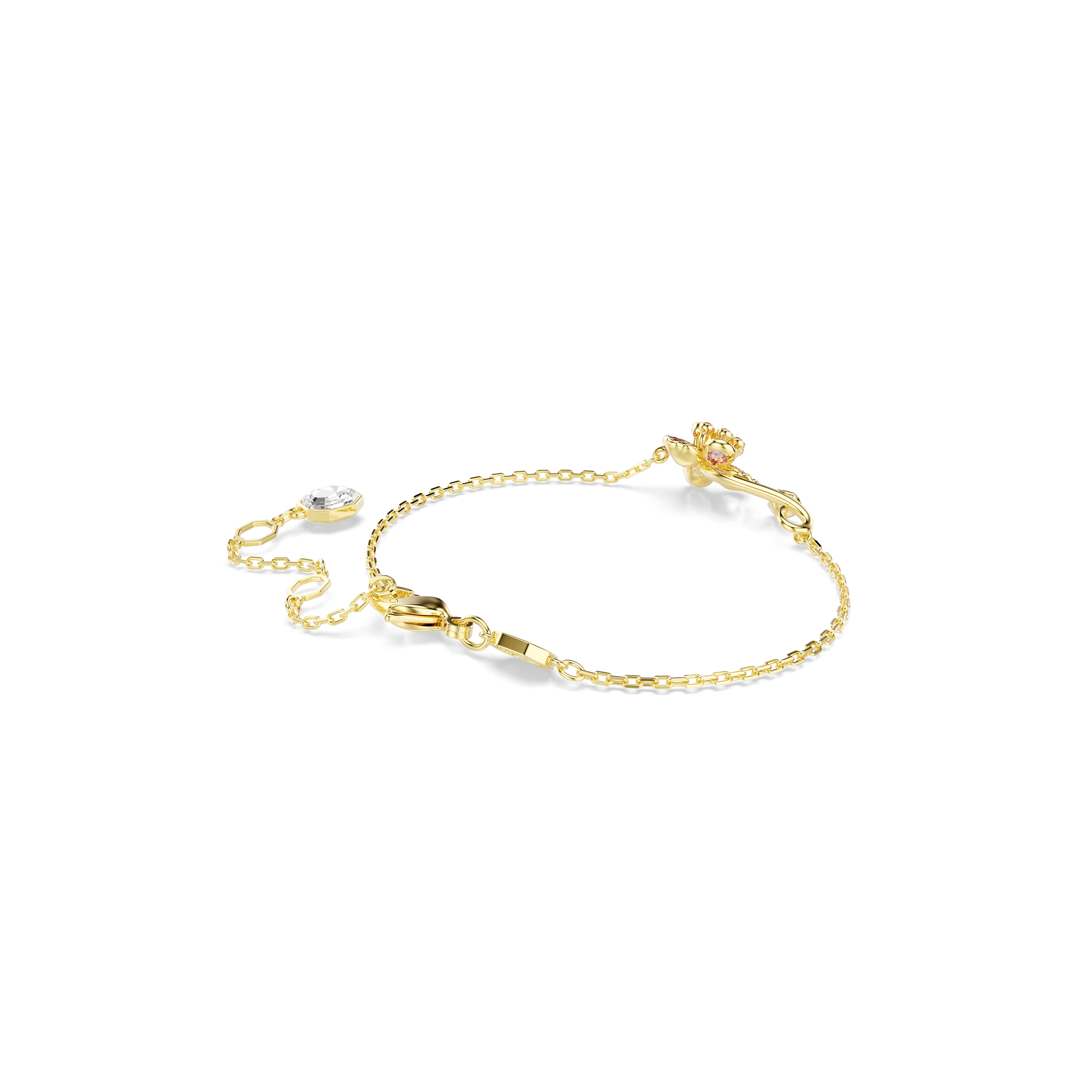 Idyllia bracelet, Mixed cuts, Flower, Multicolored, Gold-tone plated 5732423