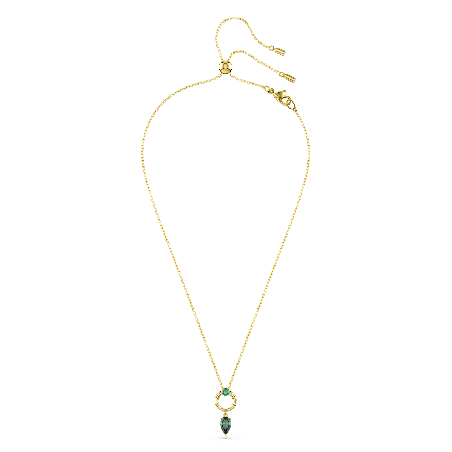 Mesmera pendant, Mixed cuts, Green, Gold-tone plated 5732484