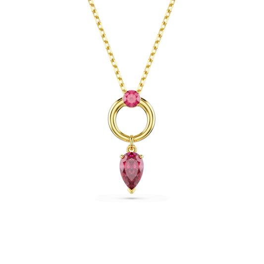 Mesmera pendant, Mixed cuts, Red, Gold-tone plated 5732487
