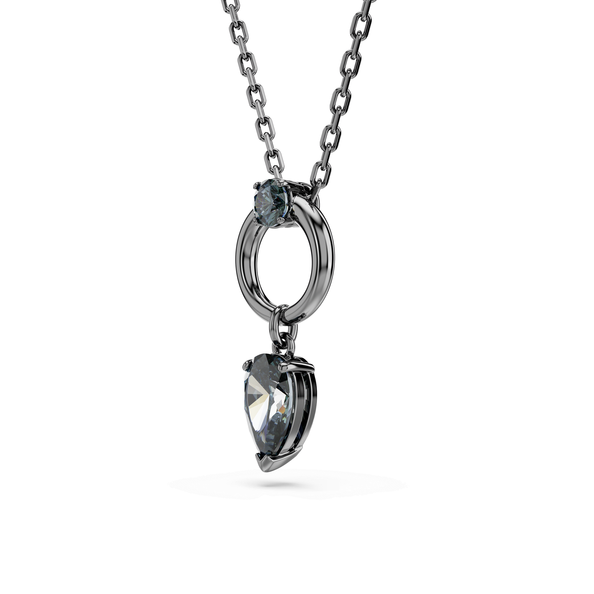 Mesmera pendant, Mixed cuts, Gray, Ruthenium plated 5732491