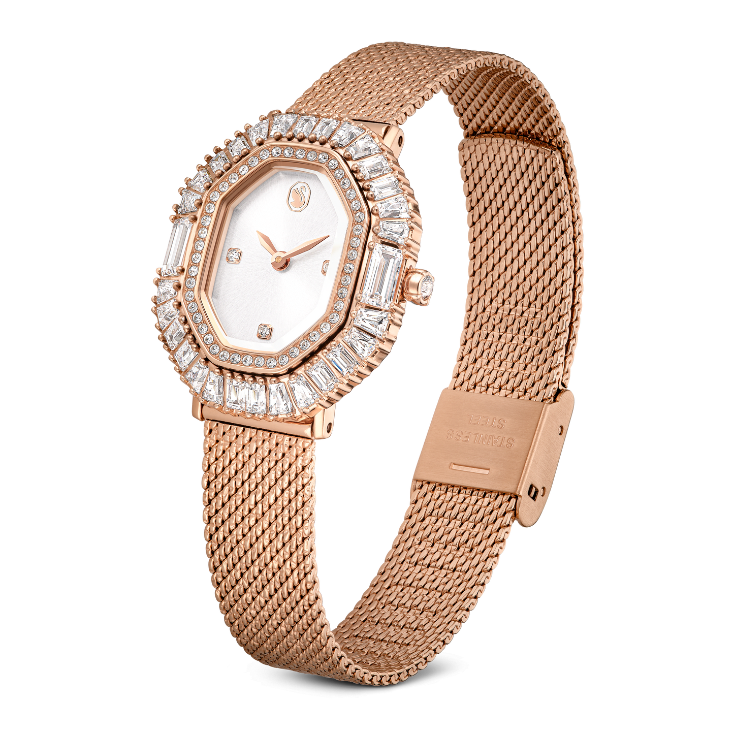 Matrix octagon watch, Metal bracelet, Rose gold tone, Rose gold-tone finish 5732497
