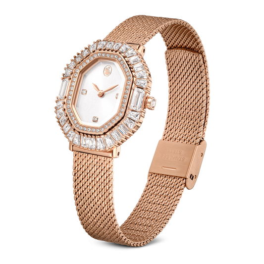 Matrix octagon watch, Metal bracelet, Rose gold tone, Rose gold-tone finish 5732497
