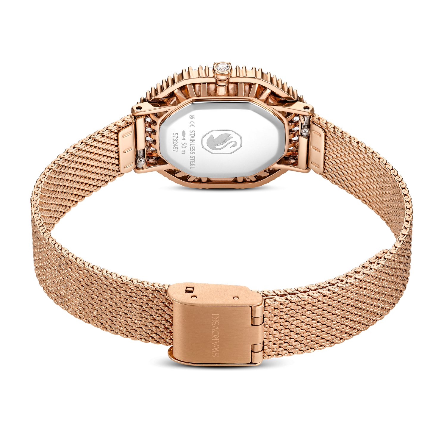 Matrix octagon watch, Metal bracelet, Rose gold tone, Rose gold-tone finish 5732497