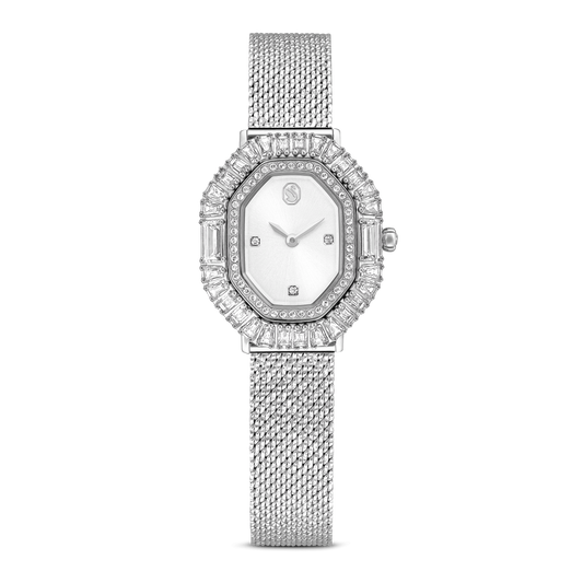 Matrix octagon watch, Metal bracelet, Silver tone, Stainless steel 5732498