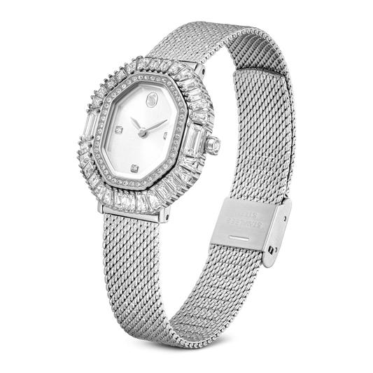 Matrix octagon watch, Metal bracelet, Silver tone, Stainless steel 5732498