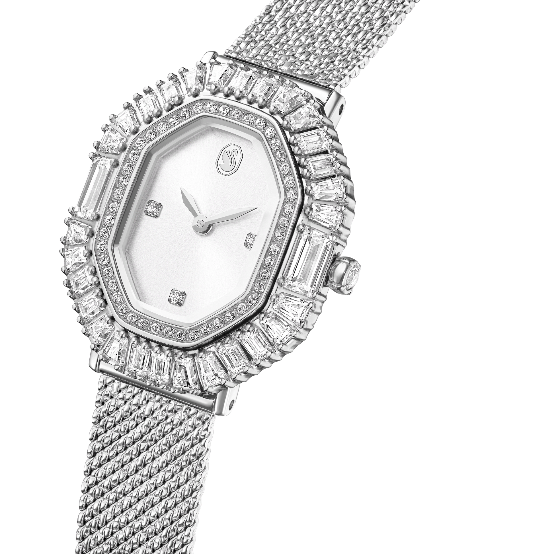 Matrix octagon watch, Metal bracelet, Silver tone, Stainless steel 5732498