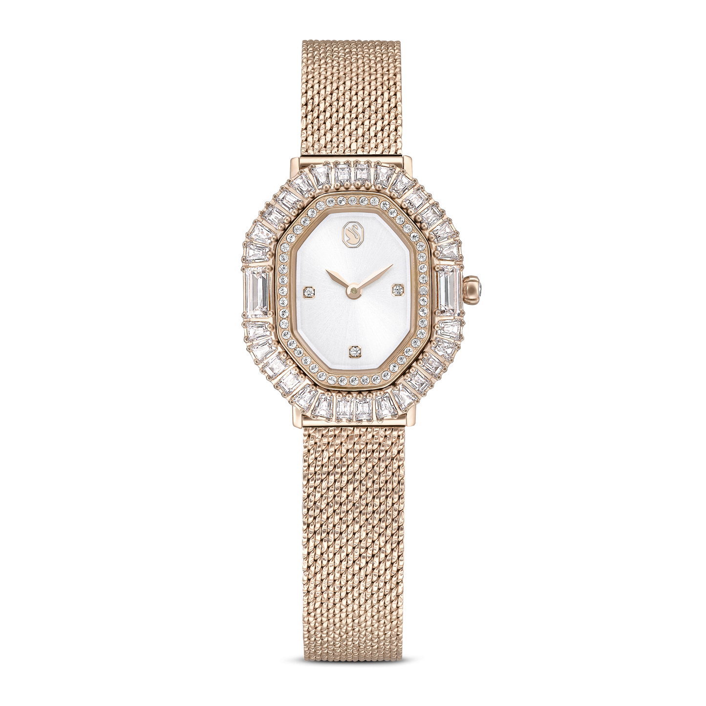 Matrix octagon watch, Metal bracelet, Gold tone, Champagne gold-tone finish 5732501