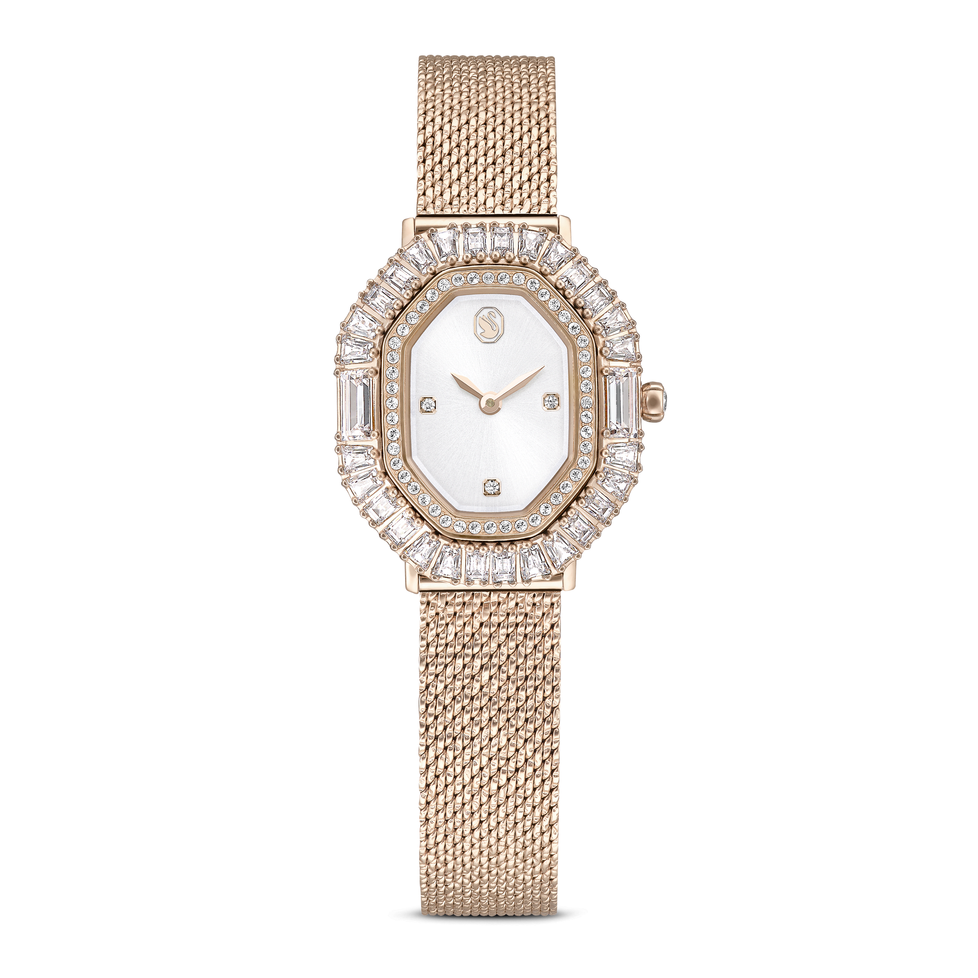 Matrix octagon watch, Metal bracelet, Gold tone, Champagne gold-tone finish 5732501