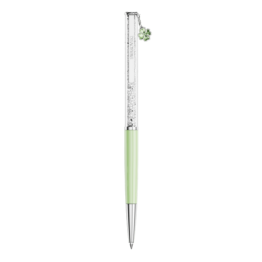 Crystalline ballpoint pen, Clover, Green, Green lacquered, Chrome plated 5732973