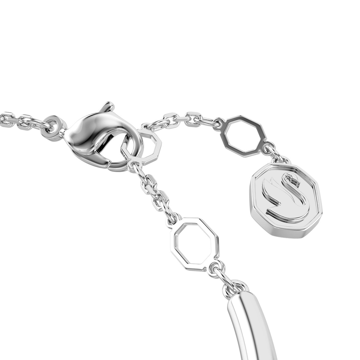 Dextera bangle, Round cut, White, Rhodium plated 5733399