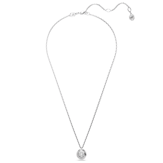 Dextera pendant, Round cut, White, Rhodium plated 5733400
